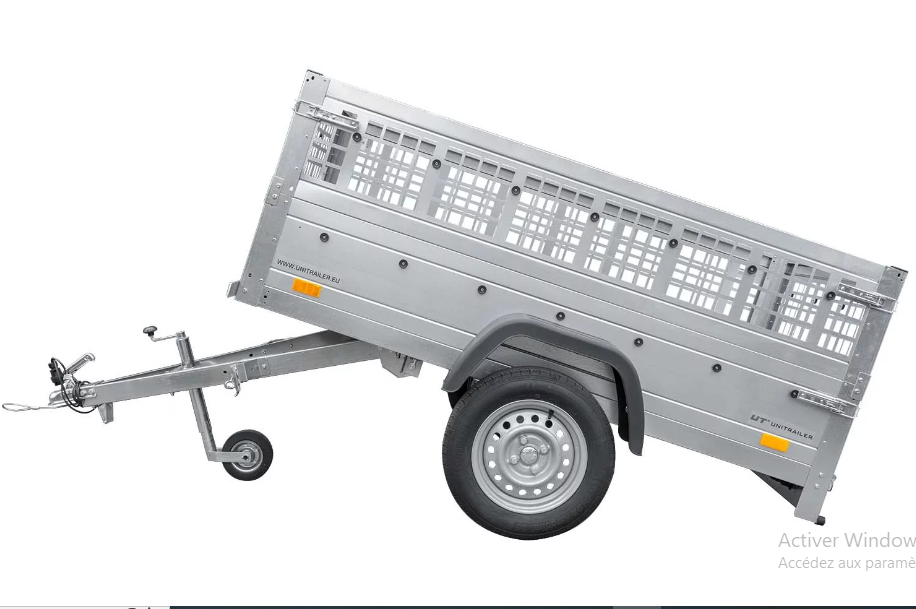 Top remorque garden trailer 200 kipp avec rehausses grillagées et roue jockey – Neuve – DESTOCKAGE – Image 9
