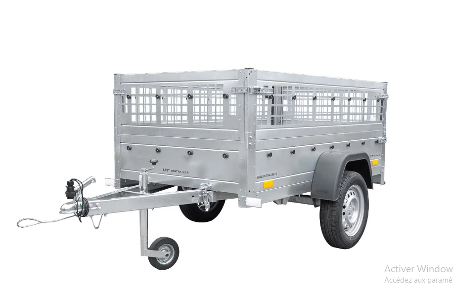 Top remorque garden trailer 200 kipp avec rehausses grillagées et roue jockey – Neuve – DESTOCKAGE – Image 11