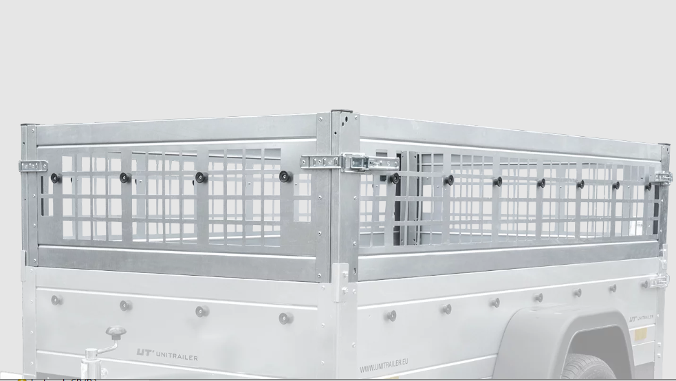 Top remorque garden trailer 200 kipp avec rehausses grillagées et roue jockey – Neuve – DESTOCKAGE – Image 5