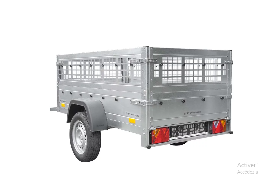 Top remorque garden trailer 200 kipp avec rehausses grillagées et roue jockey – Neuve – DESTOCKAGE – Image 8