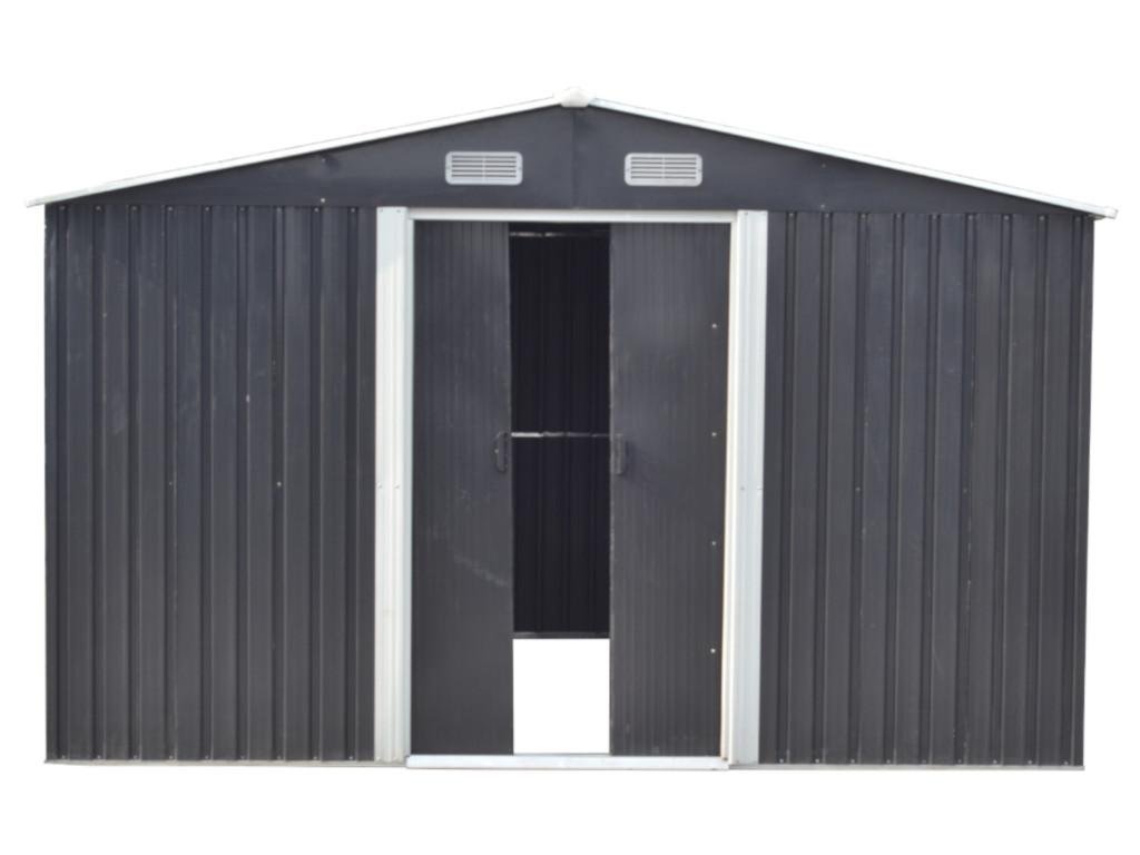 Abri de jardin en acier galvanisé gris 12,5 m² – Neuf – DESTOCKAGE – Image 5