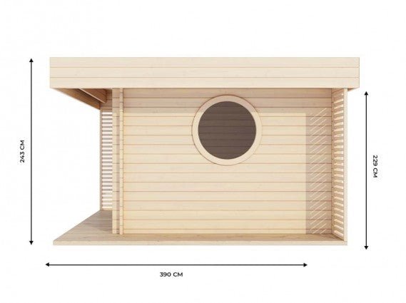 CHALET DE JARDIN YAHA 12M² - 44MM – Image 4