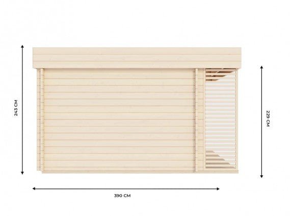 CHALET DE JARDIN YAHA 12M² - 44MM – Image 6