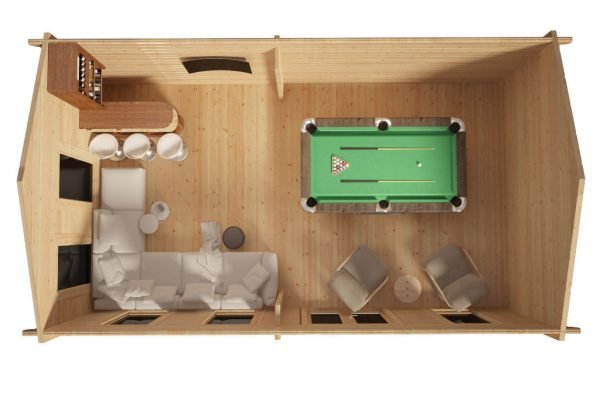 STUDIO DE JARDIN EN KIT « HANSA F » 26M² | 70MM – Image 3